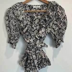 Doen Viola Floral Wrap Blouse S